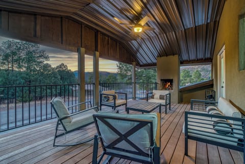 Expansive Outdoor Deck – Unwind by the outdoor fireplace with plenty of seating