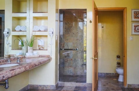 Panoramic Suite, 1 King Bed, City View | Bathroom | Shower, free toiletries, hair dryer, towels