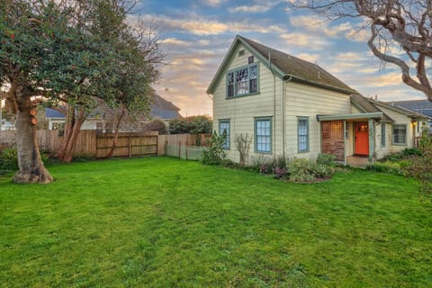 Side yard and large lawn.