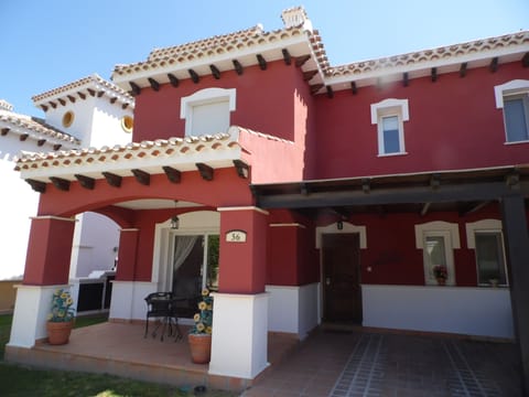 Front of Villa with Private Parking