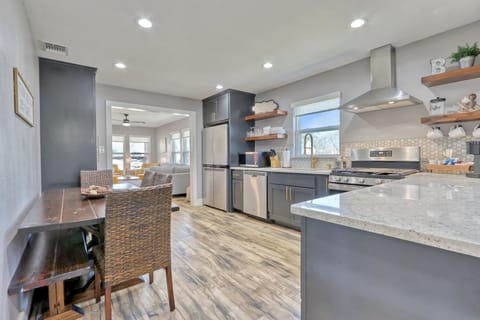Looking back from rear of kitchen.