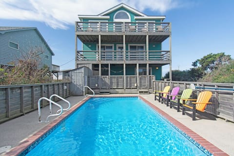 SN21: Turtles Roost | Back Exterior w/ Private Pool Area