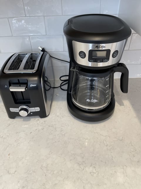 toaster and coffee