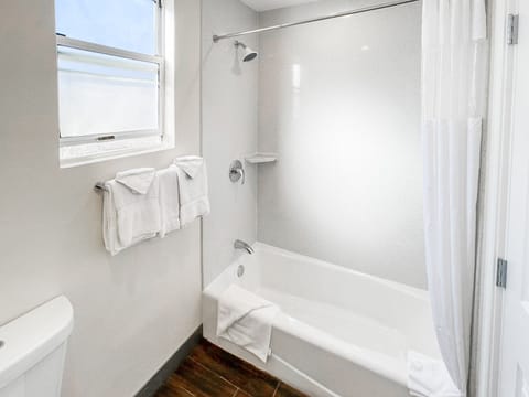 Free toiletries, hair dryer, towels, soap