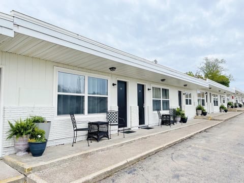 Exterior of building! New plants and sitting areas!