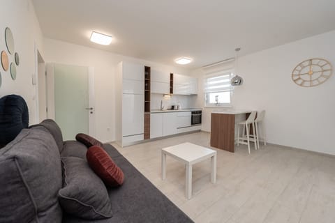 Superior Apartment, 2 Bedrooms, Balcony | Living area | 48-cm flat-screen TV with satellite channels, TV