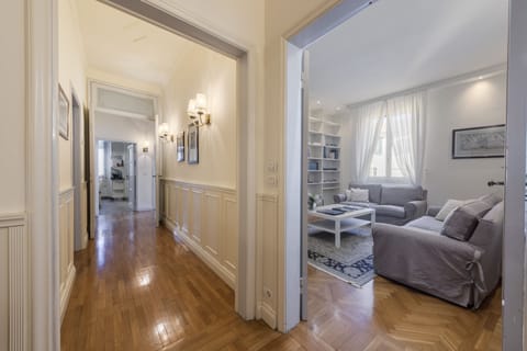 Luxury Apartment | Living area | 40-inch flat-screen TV with digital channels, TV