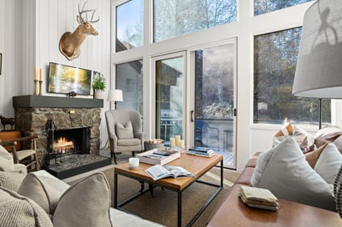Living Room with Fireplace