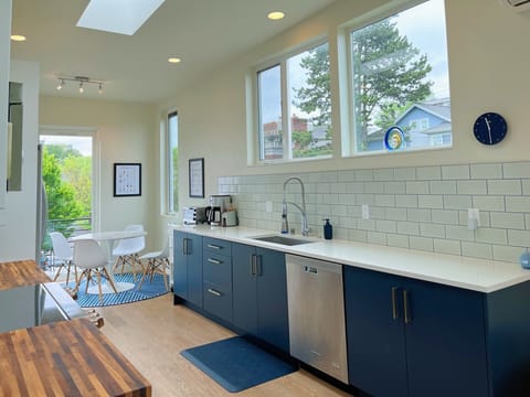 Kitchen, with dining area view