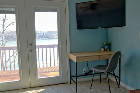 For 2026 there'll be a new living room w/ large windows out these French Doors