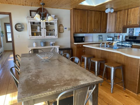 Kitchen dining room area.