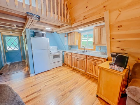 Kitchen equipped with coffee station!  Drip coffee maker and Keurig available!