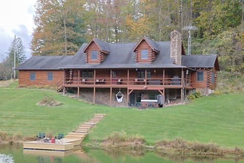 Plenty of places to relax and connect w/hot tub, deck, fire pit & fishing dock.