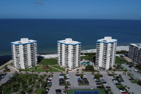This condo is on the 8th floor of Building B (center), conveniently located next to the pool and sundeck.