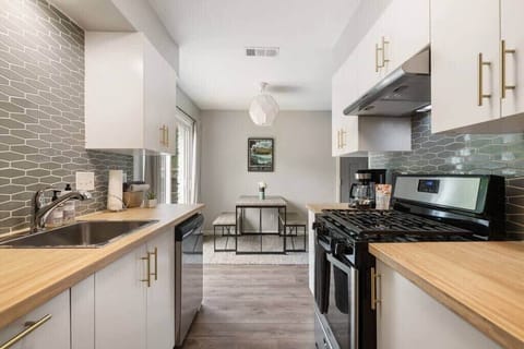Kitchen and dining area