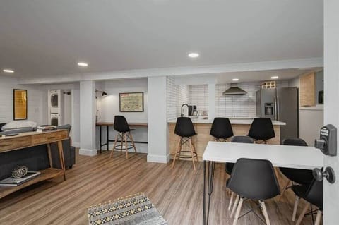  Stay in My District St Johns! This NEW basement apartment was designed with guest comfort in mind. Modern finishes and upgrades offer style and comfort in this cozy space.