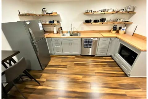 Kitchen has all of the essentials along with two induction countertop hotplates