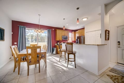 View of the kitchen, dining area from the living room