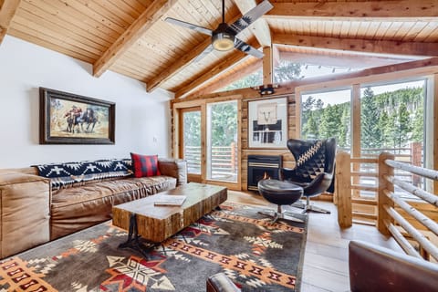 Find your place on the comfy living room sofa.
