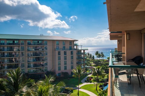 Western ocean and resort view from the lanai.