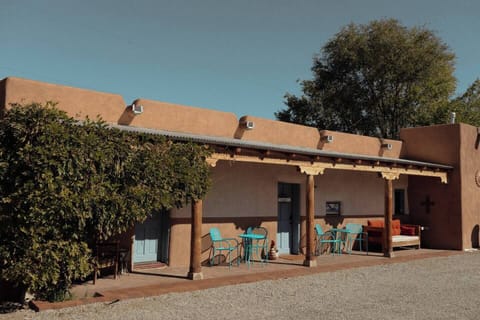 The patio gets morning shade and afternoon sun, a great place to enjoy your breakfast