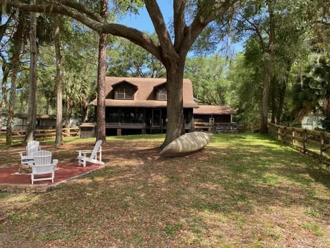 Backyard view of the house.