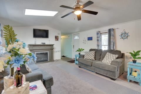 Prudenville Vacation Rental | 3BR | 2BA | 1,216 Sq Ft | Stairs Required