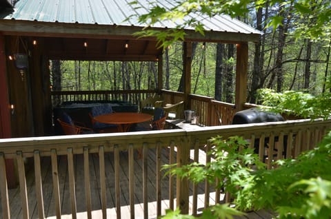 Private outdoor patio area