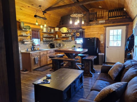 living room and kitchen 