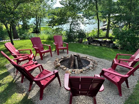 Lake of The Ozarks, Backyard fire pit gathering.