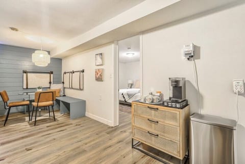 We have a Keurig coffee machine, enjoy your coffee and relax!