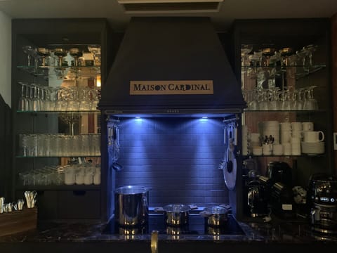 Apartment | Private kitchen | Espresso maker, coffee/tea maker, electric kettle, dining tables