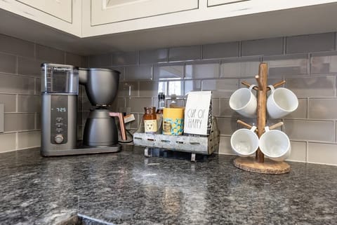 We have both a drip coffee or Keurig