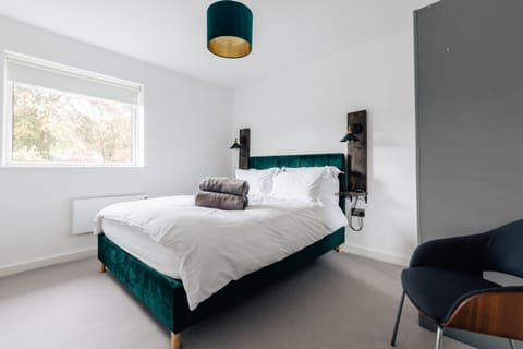 King Size Bed in master bedroom