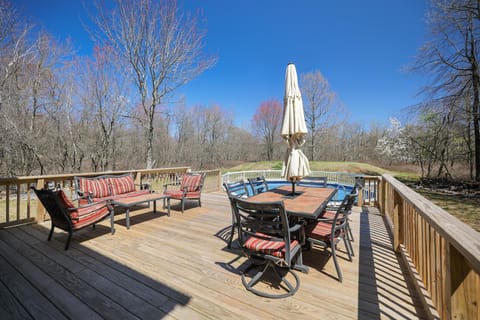 Your own private pool 3.5 deep. 
Ask us when we open usually May 25-sept 7th