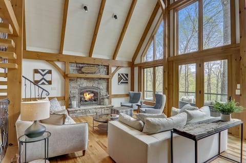 Living Area w/Fireplace