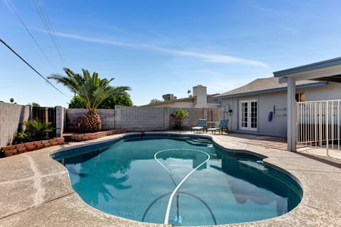 Sparkling swimming pool to cool off on those hot summer days