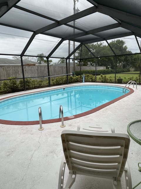 Enjoy the sun ☀️all day in this Heated Salt water pool 