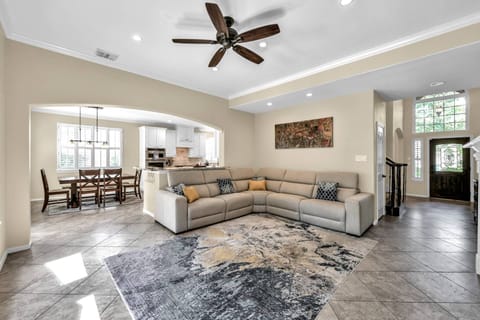 Natural light keeps the space bright and comfortable