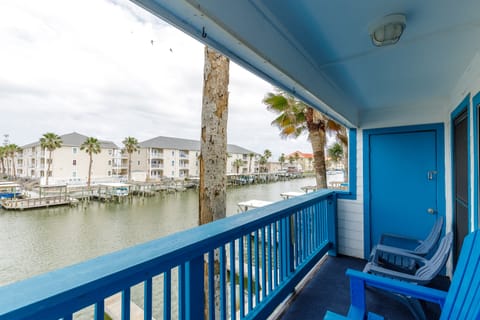 Relax on your private waterfront balcony just off the living area