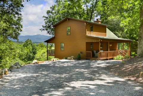 Cabin & Parking Area with Mountain View