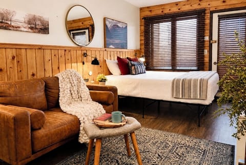 Queen bed and loveseat