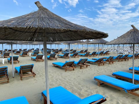 Private beach, white sand