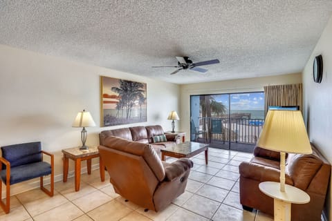 Living Room with Balcony Access and Gulf Views
