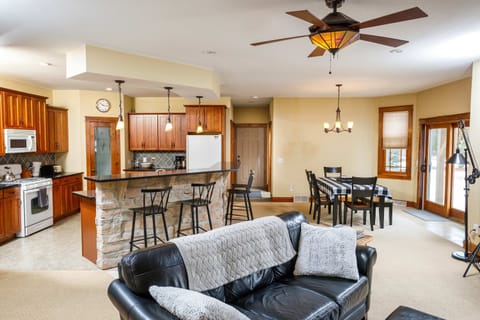 Open concept living and dining space is perfect for gathering with family & friends!