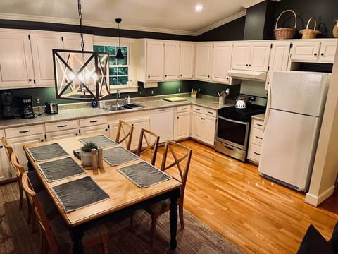 Full kitchen with spacious dining area