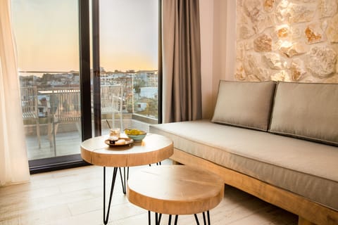 Deluxe Double or Twin Room | Living area | 32-inch Smart TV with satellite channels, TV