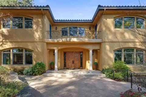 Stately front entrance