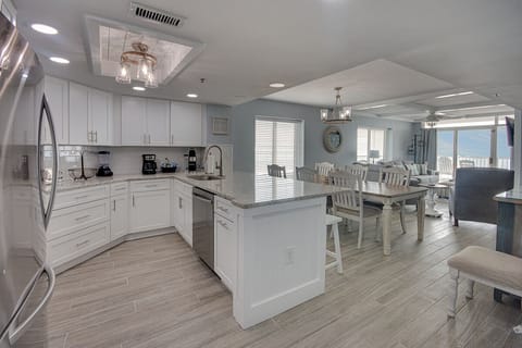 Open concept beach living area