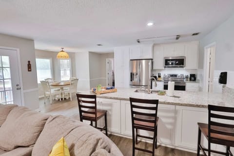 View of the kitchen from the living room!